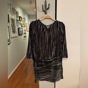 Halston Heritage Black and White Tunic